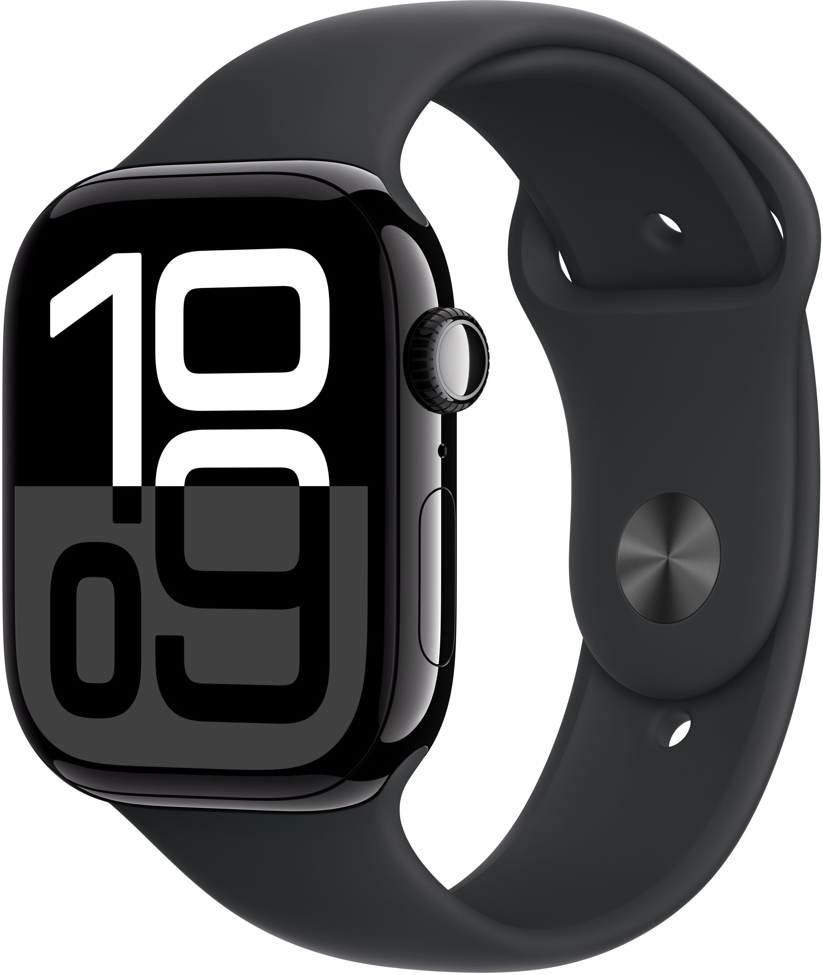 Apple - Smartwatch Apple Watch Series 10 GPS 46mm Alumínio Negro Brilhante c/ Pulsera Deportiva Negra - S/M