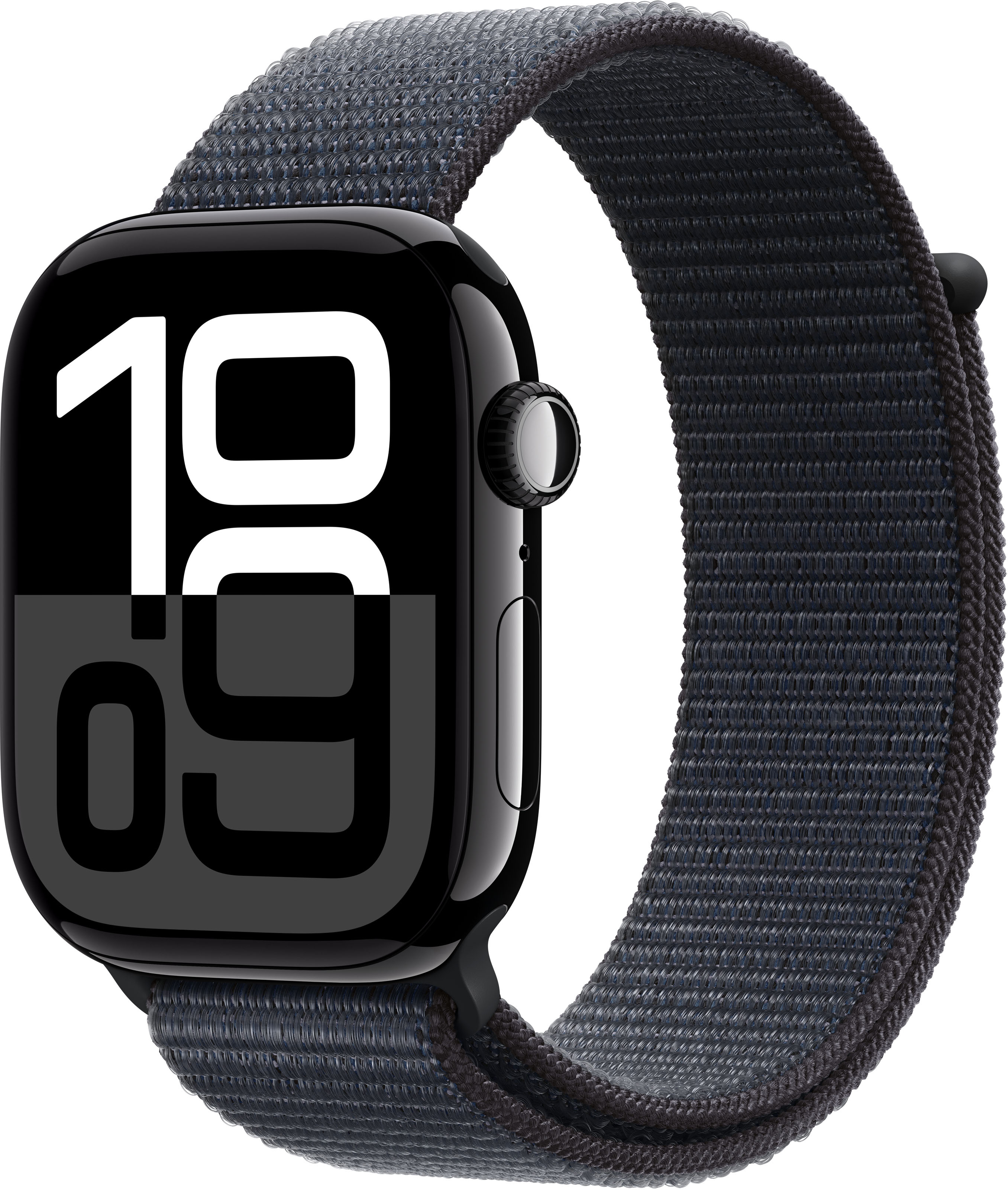 Apple - Smartwatch Apple Watch Series 10 GPS 46mm Alumínio Negro Brilhante c/ Pulsera Loop Deportiva Tinto