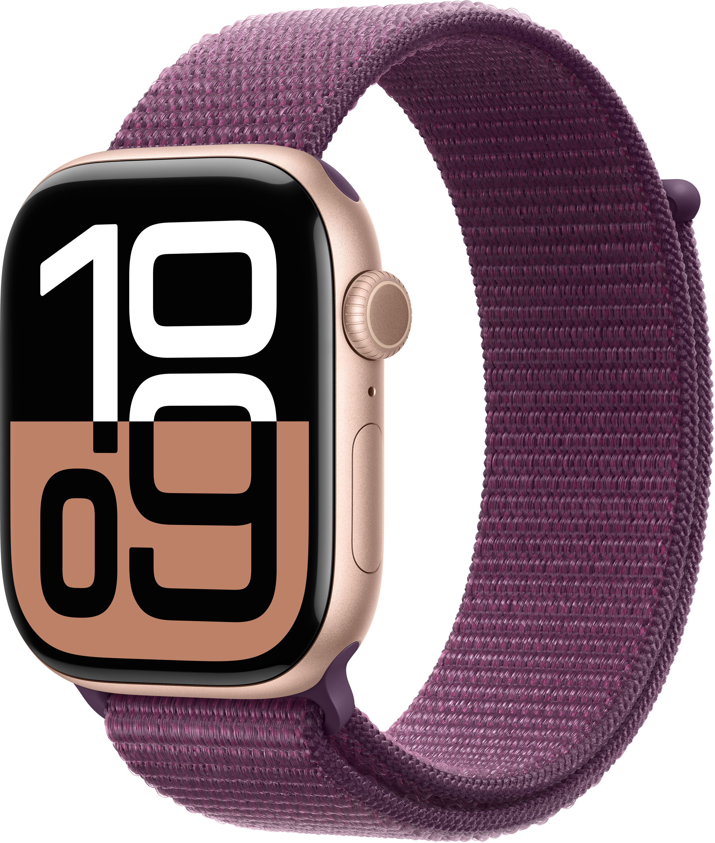 Apple - Smartwatch Apple Watch Series 10 GPS 46mm Alumínio Rosa-Oro c/ Pulsera Loop Deportiva Ameixa