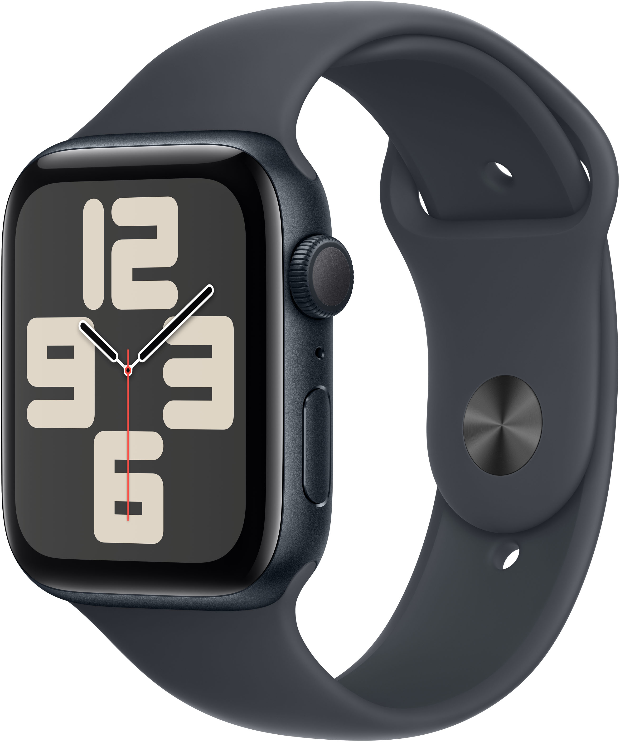 Apple - Smartwatch Apple Watch SE (2024) GPS 44mm Alumínio Medianoche c/ Bracelete Deportiva Medianoche - S/M