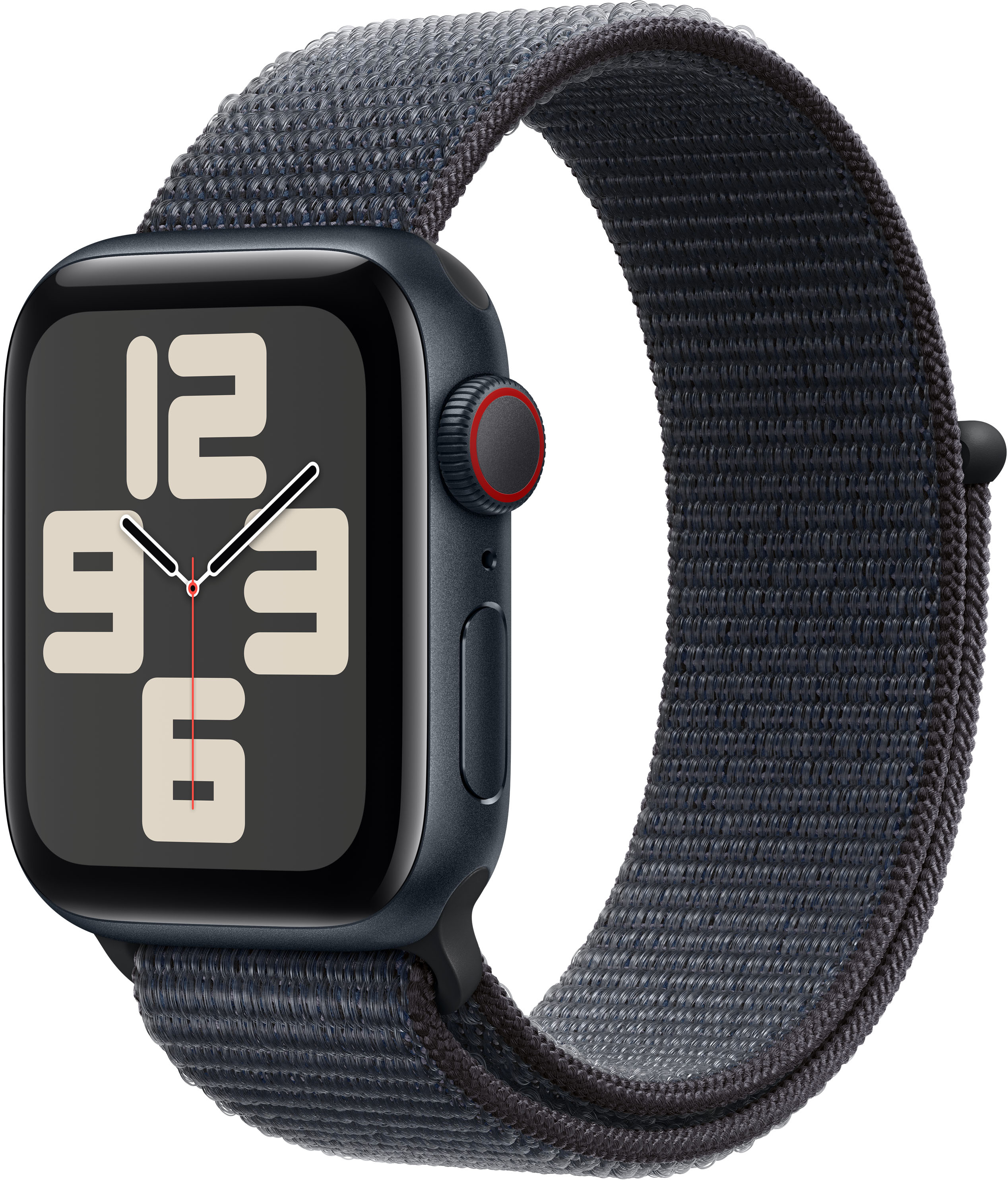 Apple - Smartwatch Apple Watch SE (2024) GPS + Cellular 40mm Aluminio Medianoche c/ Correa Deportiva Roja