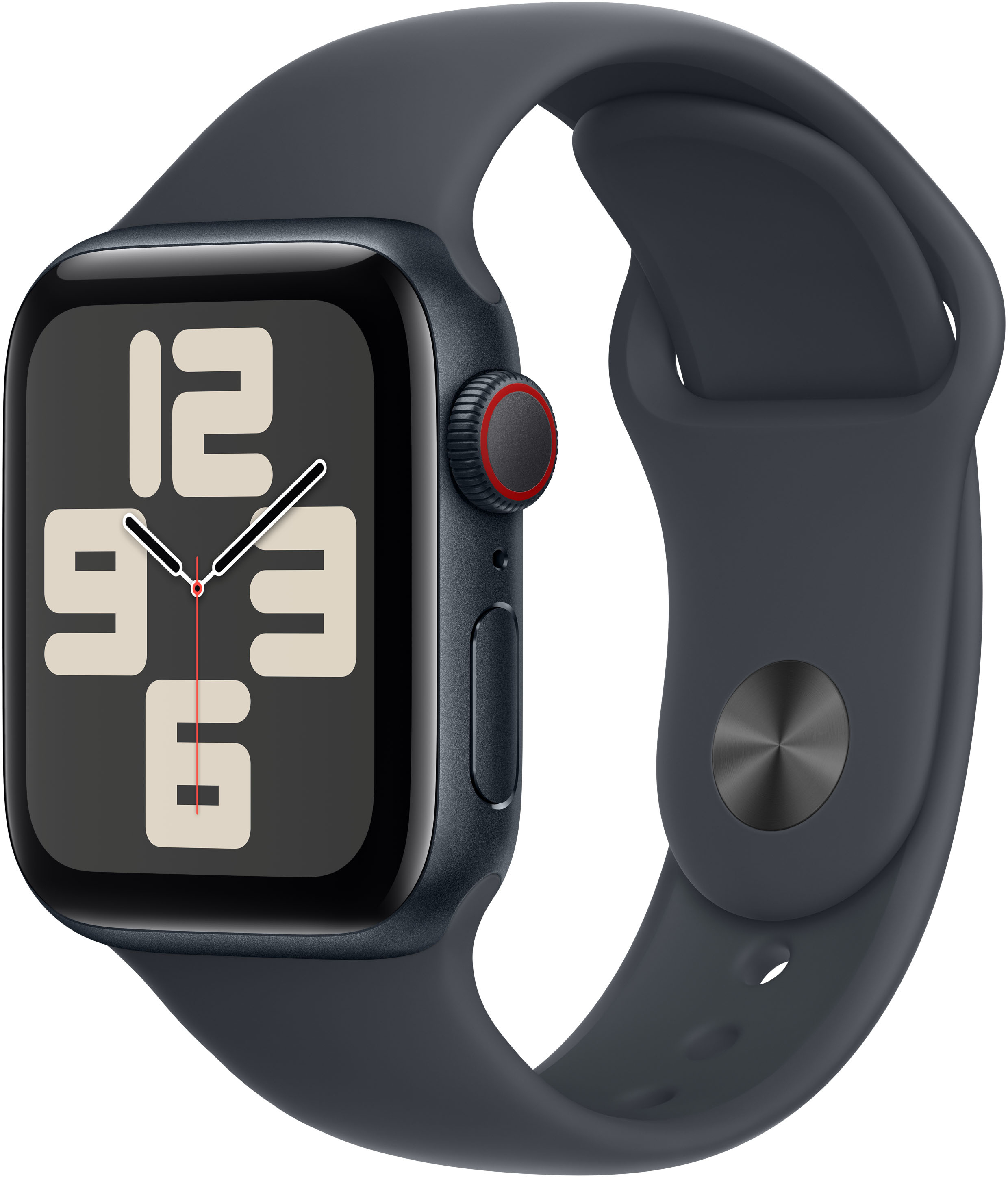 Apple - Smartwatch Apple Watch SE (2024) GPS + Cellular 40mm Aluminio Medianoche c/ Correa Deportiva Medianoche - S/M