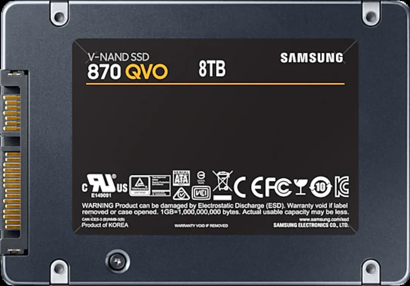 Samsung - SSD Samsung 870 QVO 8TB SATA III (560/530MB/s)