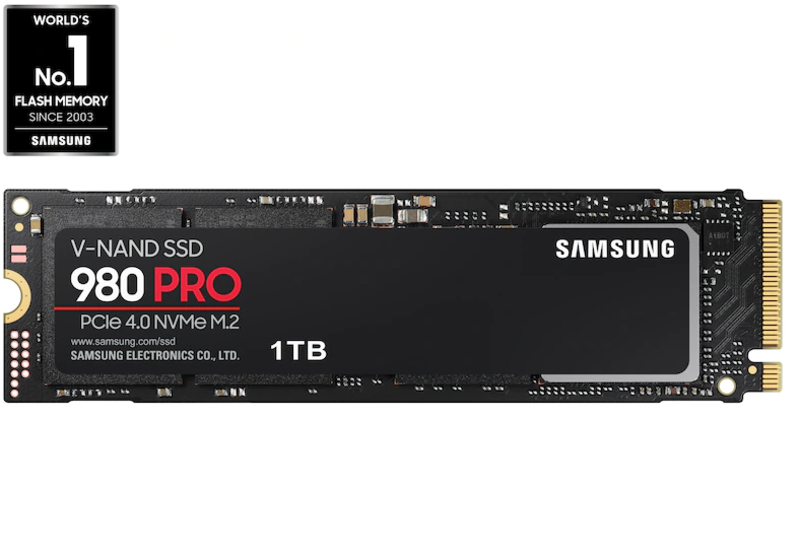 Samsung - SSD Samsung 980 PRO 1TB Gen4 M.2 NVMe (7000/5000MB/s)