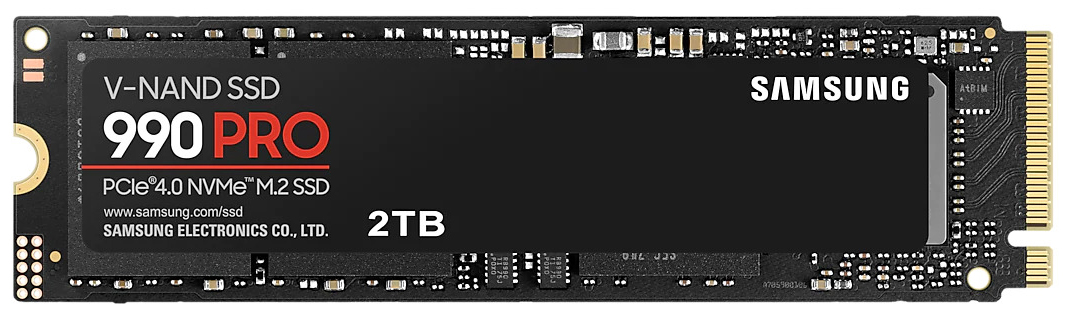 Samsung - SSD Samsung 990 PRO 2TB Gen4 M.2 NVMe (7450/6900MB/s)