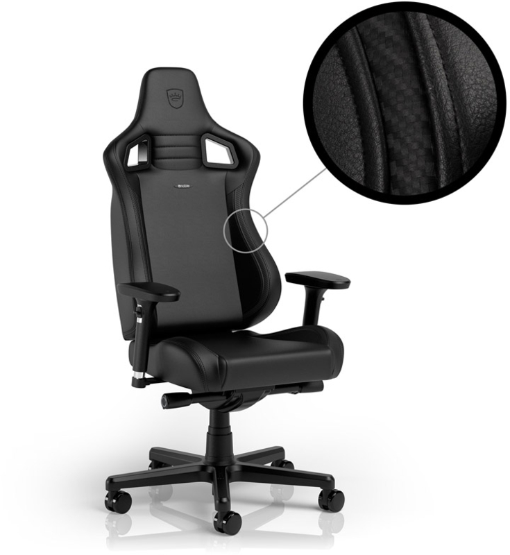 Silla noblechairs EPIC Compact - Negro /Carbono