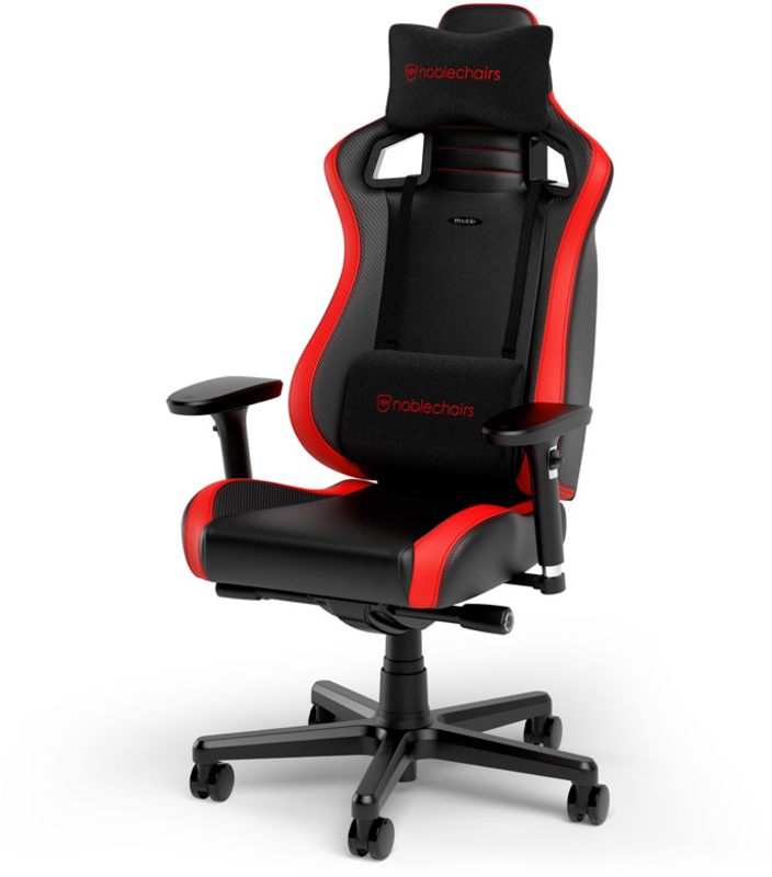 noblechairs - ** B Grade ** Silla noblechairs EPIC Compact - Negro /Carbono /Vermelho