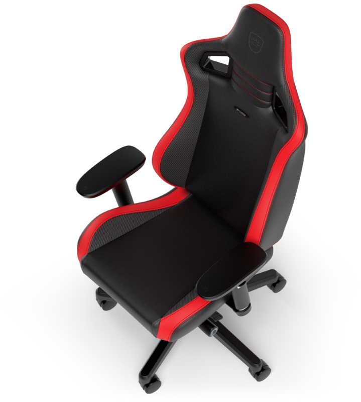 noblechairs - ** B Grade ** Silla noblechairs EPIC Compact - Negro /Carbono /Vermelho