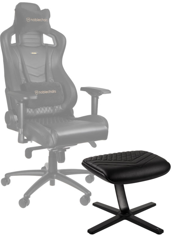 noblechairs - ** B Grade ** Reposapiés noblechairs Real Leather Negro