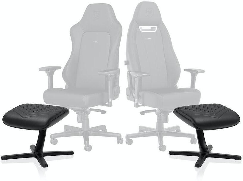 noblechairs - ** B Grade ** Reposapiés noblechairs  - Real Leather Negro V2