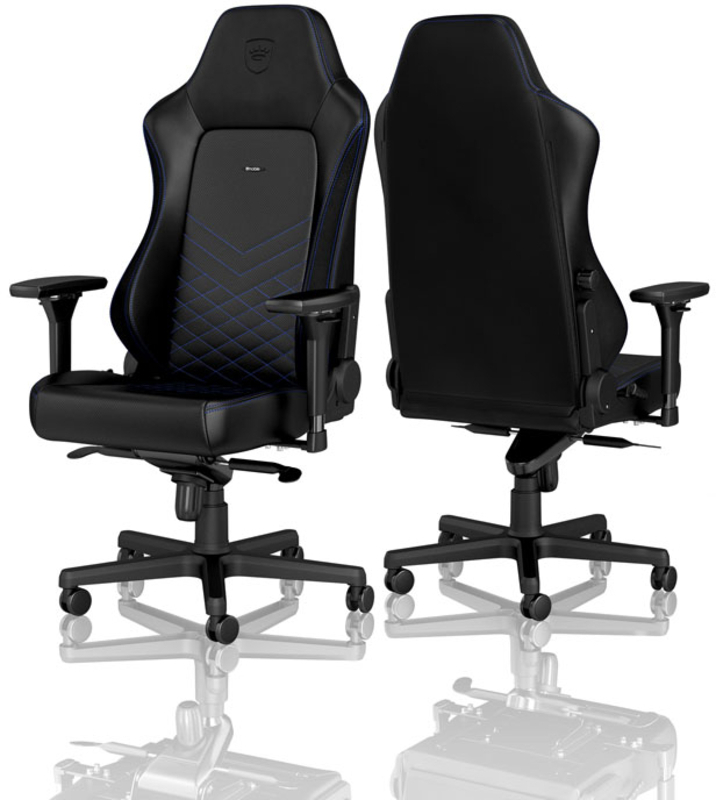 noblechairs - ** B Grade ** Silla noblechairs HERO PU Leather Negro / Azul