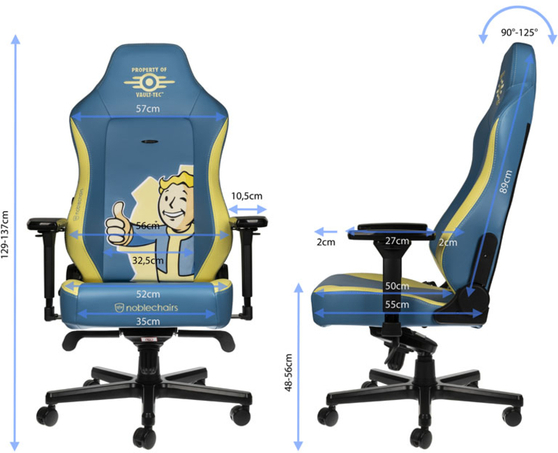 noblechairs - Silla noblechairs HERO - Fallout Vault-Tec Edition