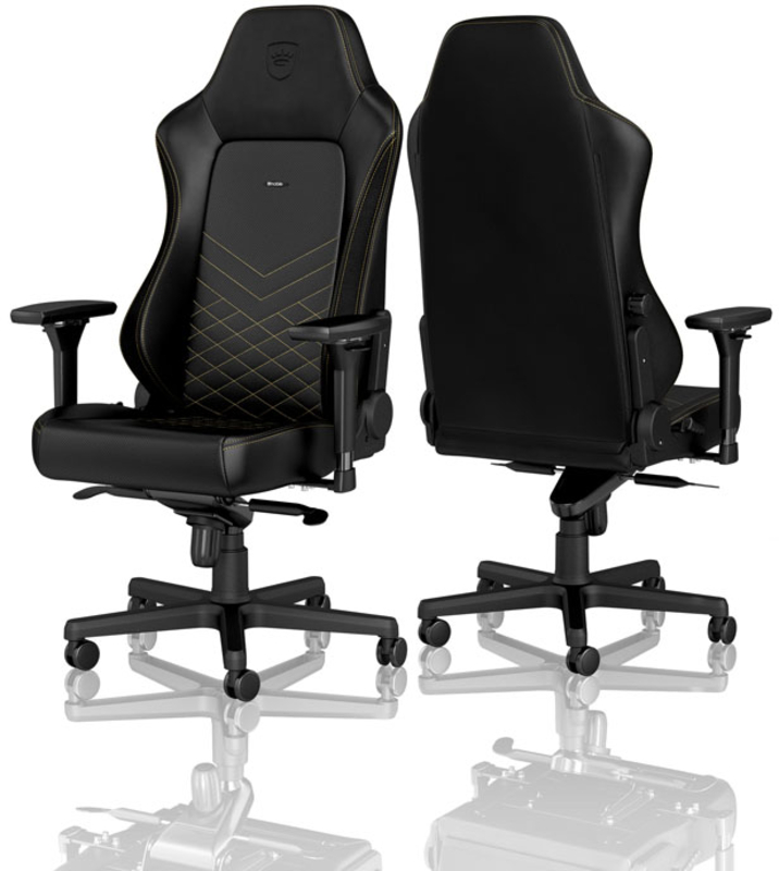 noblechairs - Silla noblechairs HERO PU Leather Negro / Dorado