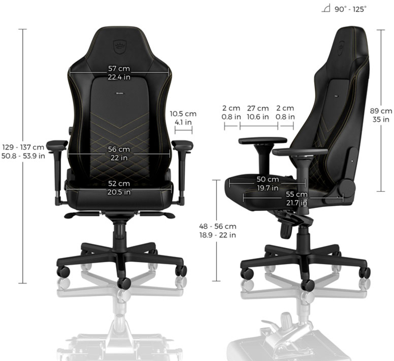 noblechairs - Silla noblechairs HERO - Negro / Dorado