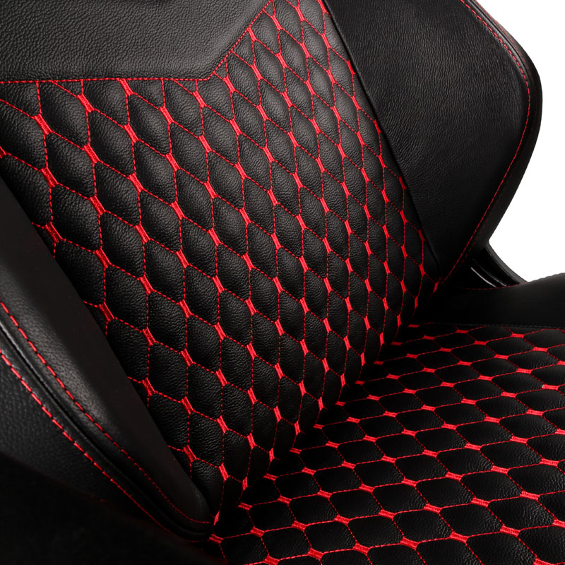 noblechairs - ** B Grade ** Silla noblechairs HERO Real Leather Negro/Rojo