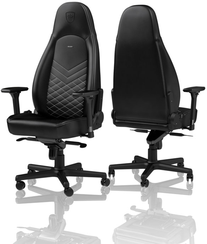 noblechairs - ** B Grade ** Silla noblechairs ICON PU Leather Blanco / Negro