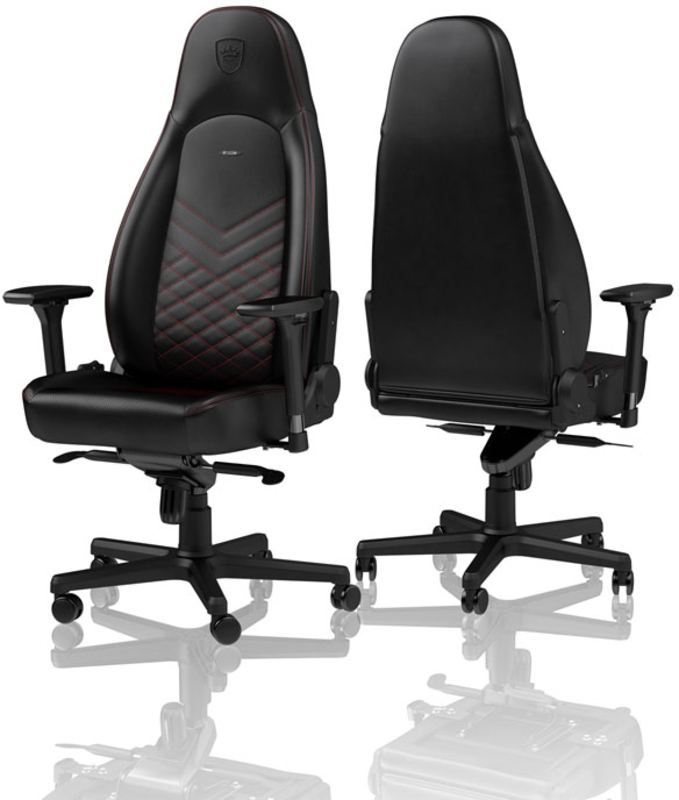 noblechairs - ** B Grade ** Silla noblechairs ICON PU Leather Negro / Rojo