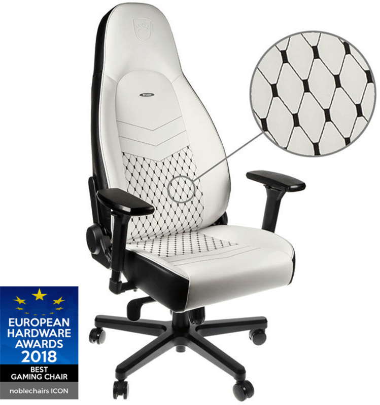 noblechairs - ** B Grade ** Silla noblechairs ICON PU Leather Blanco