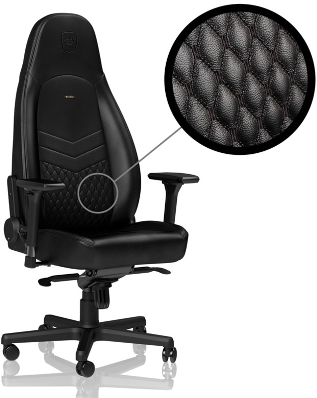 Silla noblechairs ICON Real Leather Negro