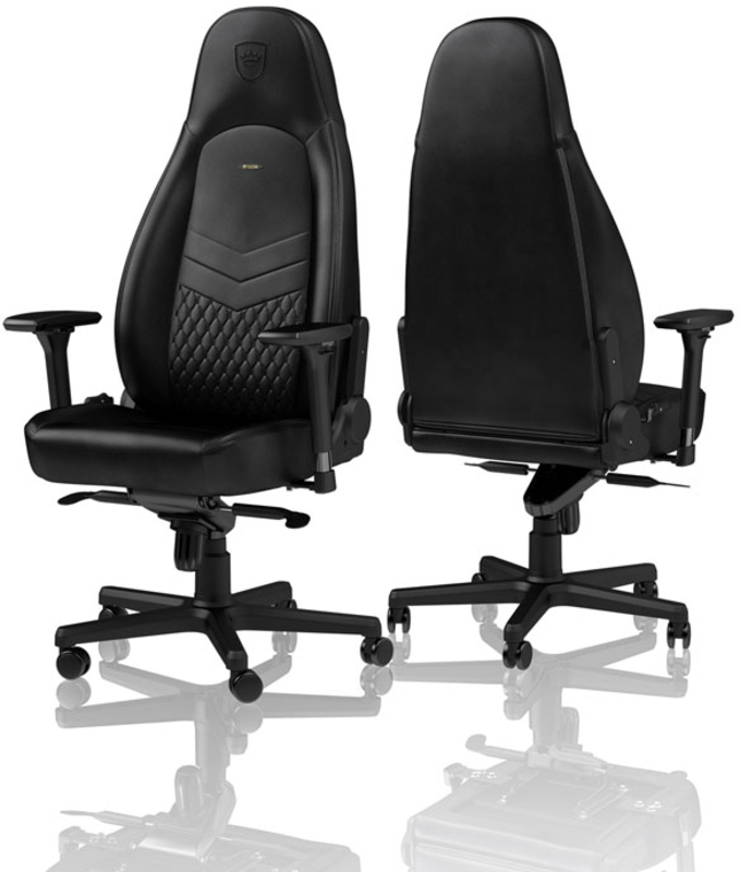 noblechairs - Silla noblechairs ICON Real Leather Negro