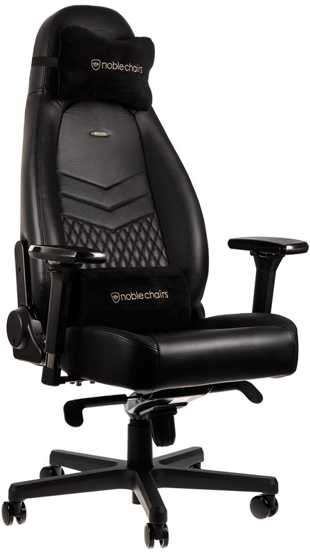 noblechairs - Silla noblechairs ICON Real Leather Negro