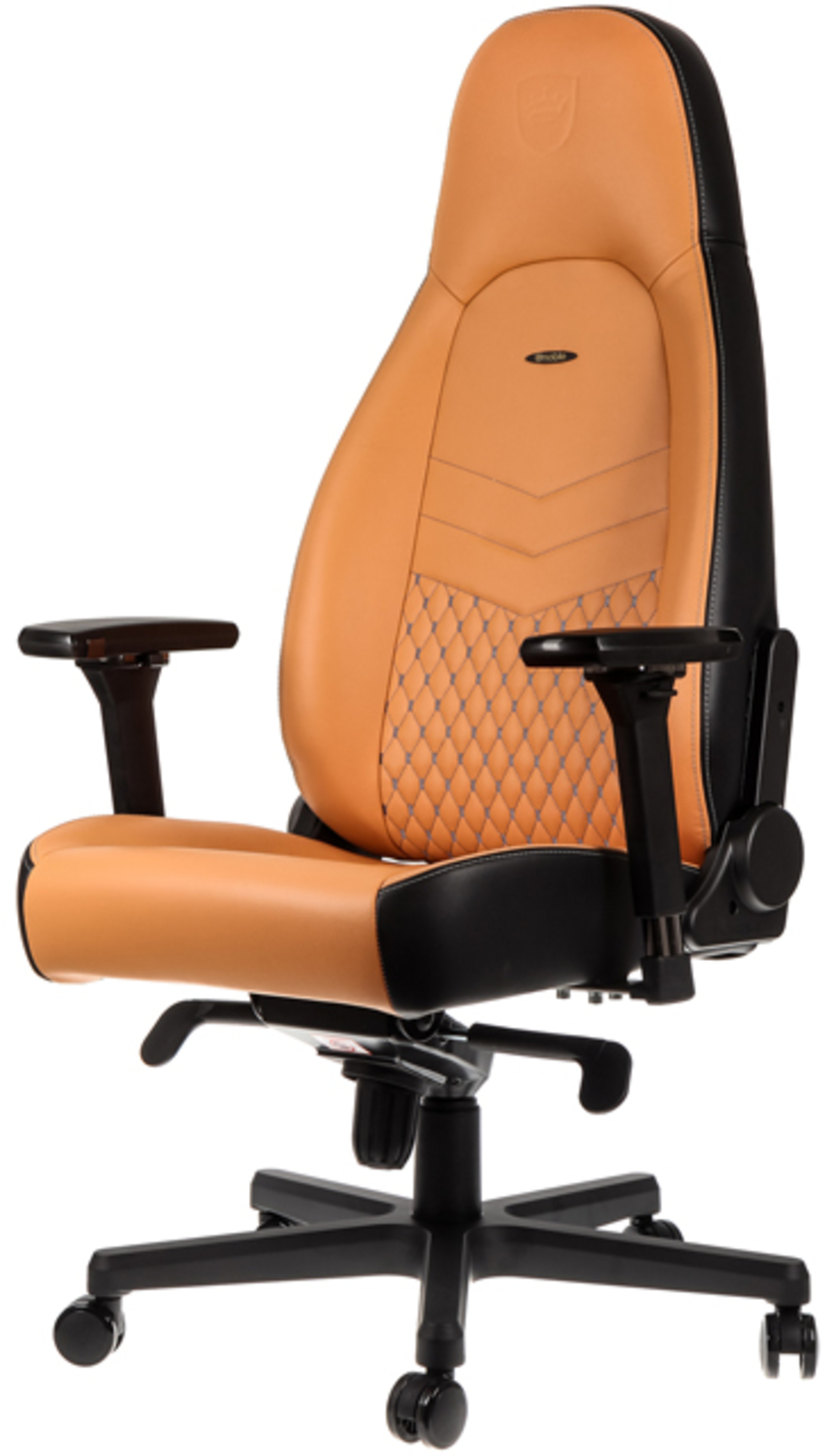 Silla noblechairs ICON Real Leather Cognac / Negro