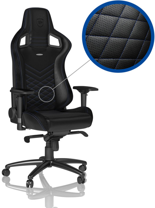 noblechairs - Silla noblechairs EPIC PU Leather Negro / Azul
