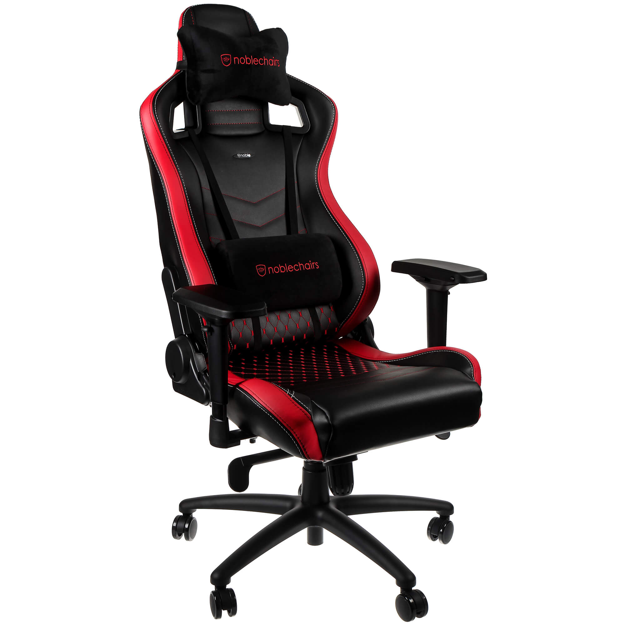 noblechairs - ** B Grade ** Silla noblechairs EPIC PU Leather mousesports Edition Negro / Rojo