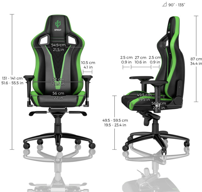 noblechairs - ** B Grade ** Silla noblechairs EPIC PU Sprout Edition