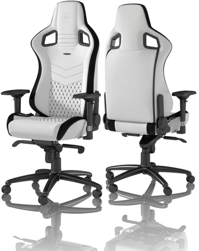 noblechairs - Silla noblechairs EPIC PU Leather Blanco / Negro