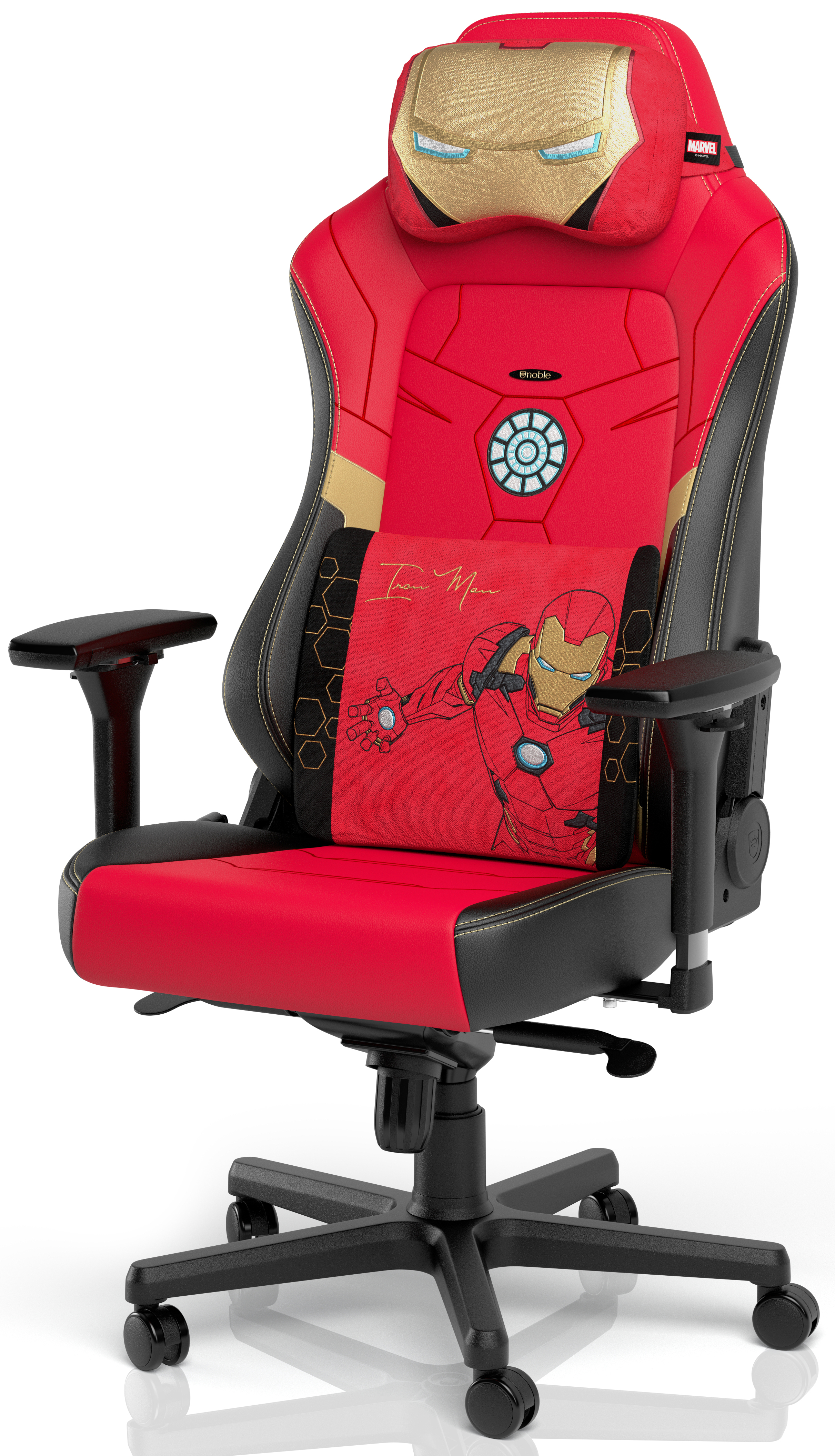 noblechairs - Juego de Almohadas noblechairs Memory Foam - Iron Man Edition