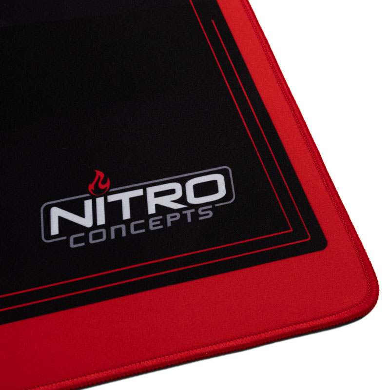 Nitro Concepts - Alfombrilla Nitro Concepts Deskmat Negro/Rojo (1200x600mm)