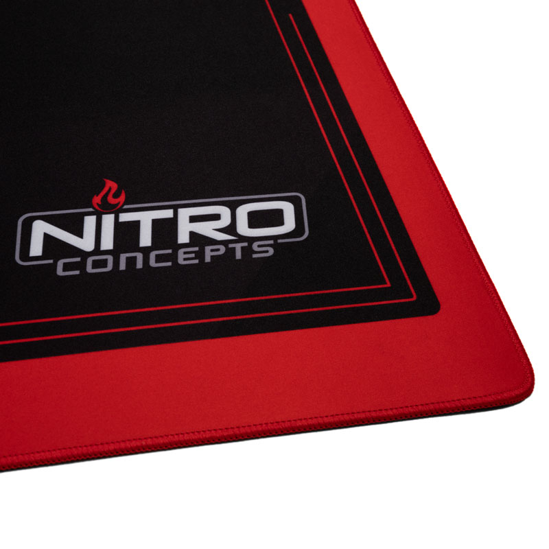 Nitro Concepts - Alfombrilla Nitro Concepts Deskmat Negro/Rojo (1600x800mm)