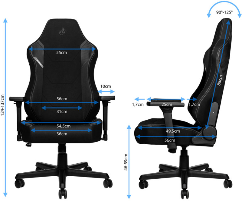 Nitro Concepts - ** B Grade ** Silla Nitro Concepts X1000 Gaming  Negra