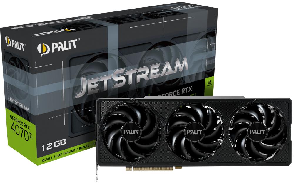 Palit - Tarjeta Gráfica Palit GeForce® RTX 4070 Ti JetStream 12GB GD6X DLSS3