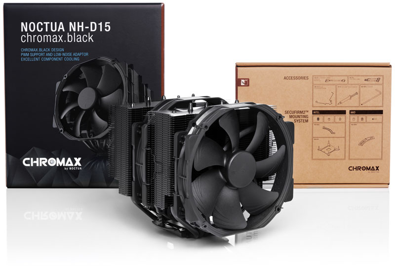 Noctua - Ventilador CPU Noctua NH-D15 chromax.black