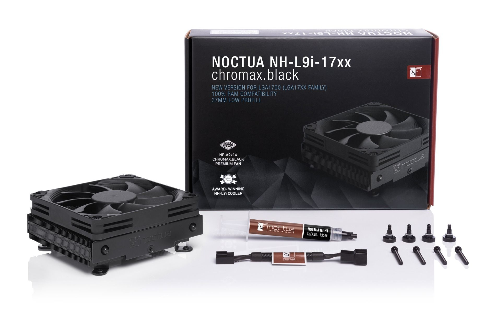 Noctua - Ventilador CPU Noctua NH-L9i 17xx chromax.black 92mm