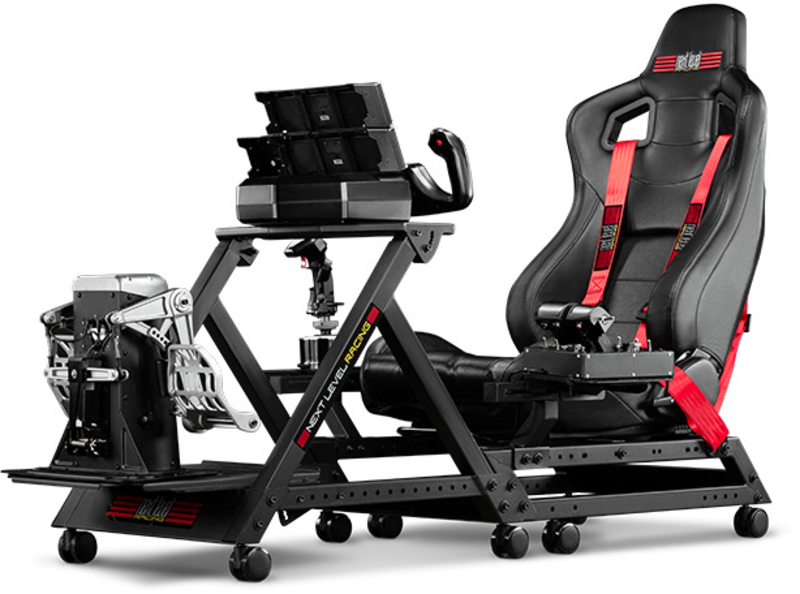 Next Level Racing - Soporte Next Level Racing Combat Flight Pack para F-GT y GT TRACK