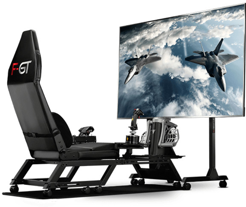 Next Level Racing - Soporte Next Level Racing Combat Flight Pack para F-GT y GT TRACK