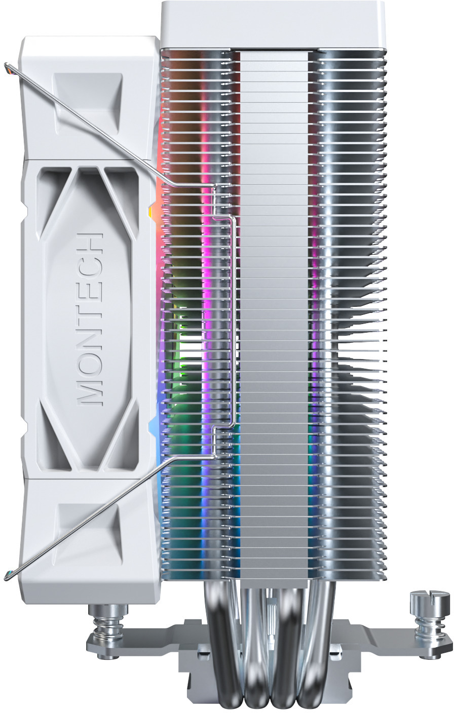 Montech - Cooler CPU Montech NX400 120mm Blanco ARGB