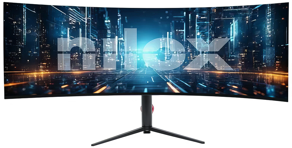 Nilox - Monitor Curvo Nilox 49" 49CRVDC IPS Dual QHD 144Hz 1ms USB-C (65W) C/Ajuste Altura