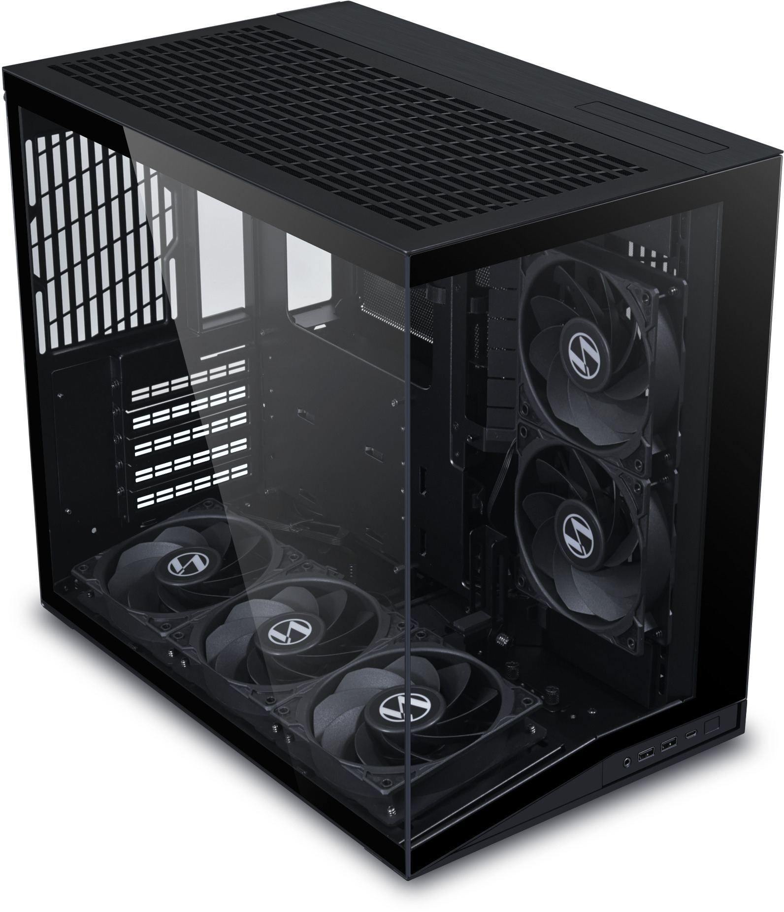 Lian Li - Caja ATX Lian Li O11 Mini V2 Flow Negro