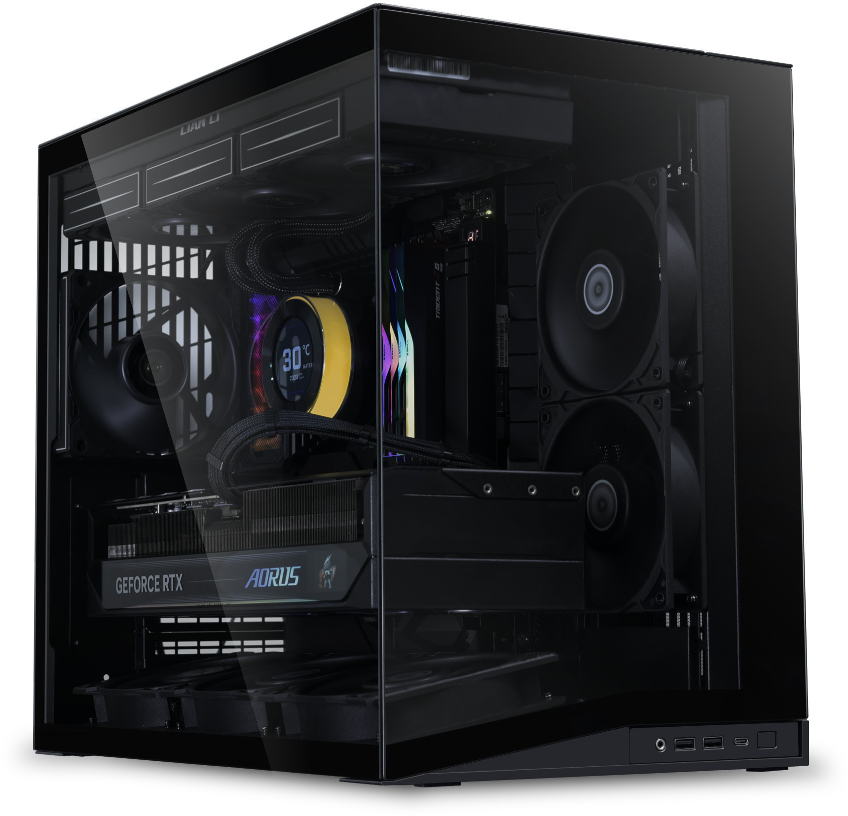 Lian Li - Caja ATX Lian Li O11 Mini V2 Flow Negro