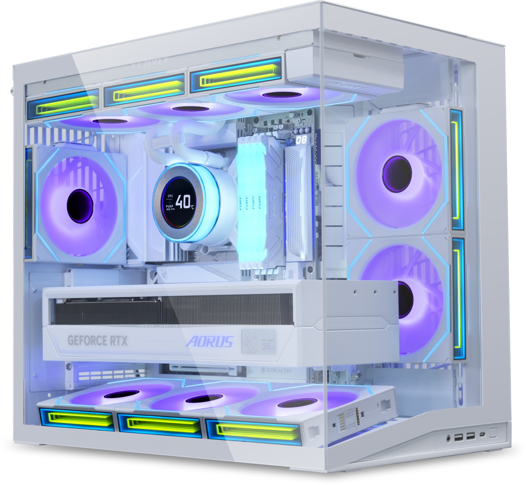 Lian Li - Caja ATX Lian Li O11 Mini V2 Blanco