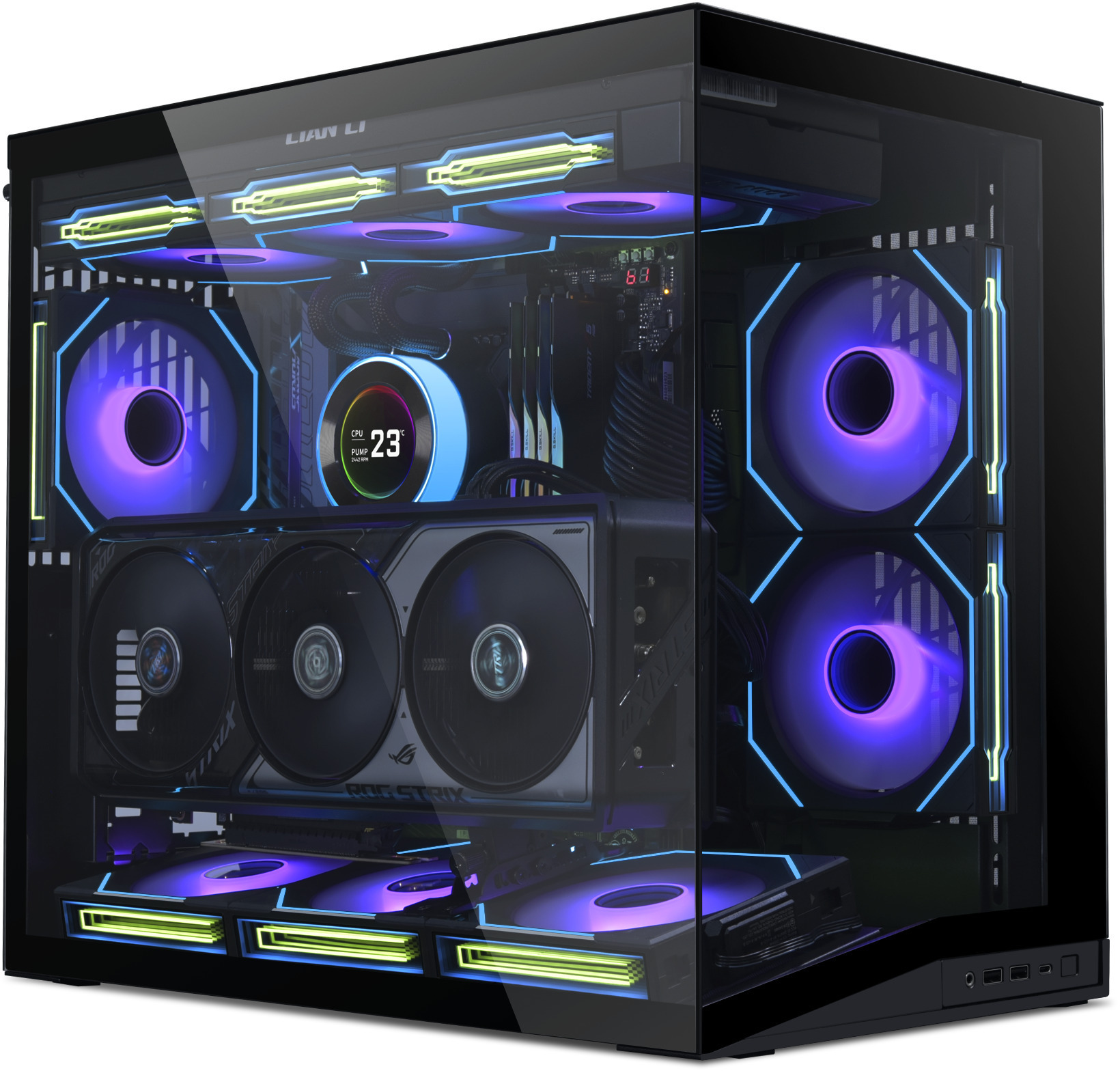 Lian Li - Caja ATX Lian Li O11 Mini V2 Negro