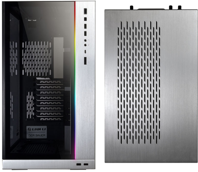 Lian Li - Caja E-ATX Lian Li O11 Dynamic ROG XL Edition Silver Vidrio Templado