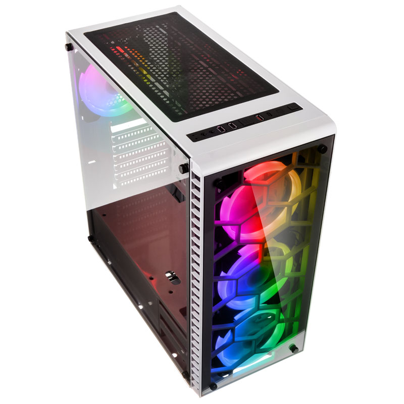 Kolink - Caja E-ATX Kolink Observatory RGB Vidrio Templado Blanco