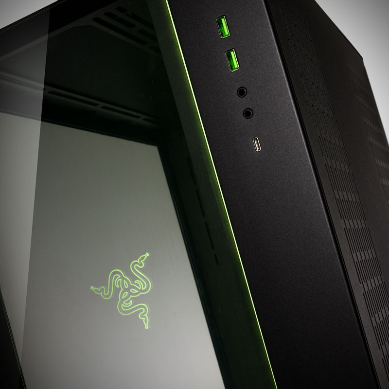 Lian Li - Caja E-ATX Lian Li O11 Dynamic Razer Edition Negro Vidrio Templado