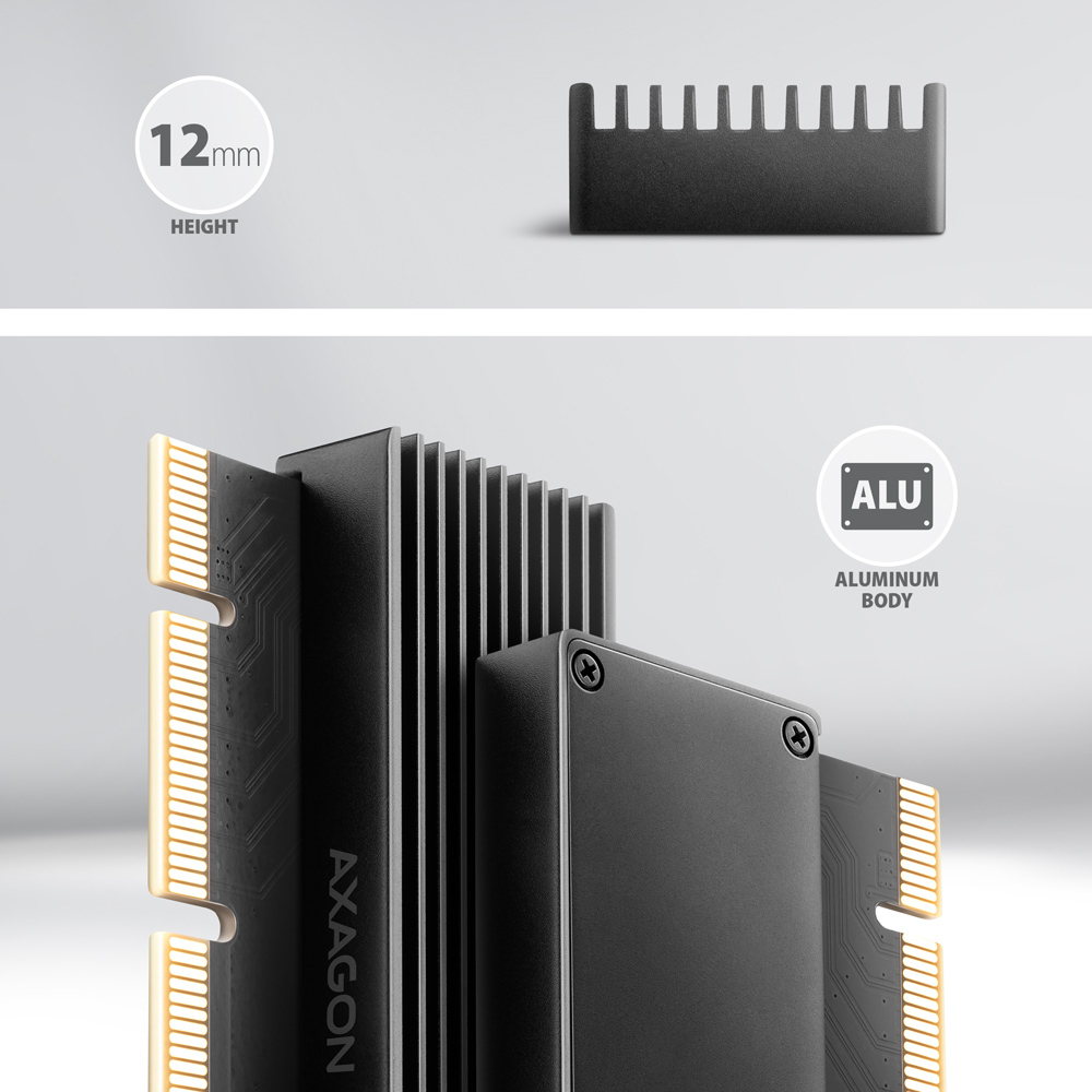 AXAGON - Adaptador PCIe 3.0 AXAGON PCEM2-XS  16x - M.2 SSD NVMe