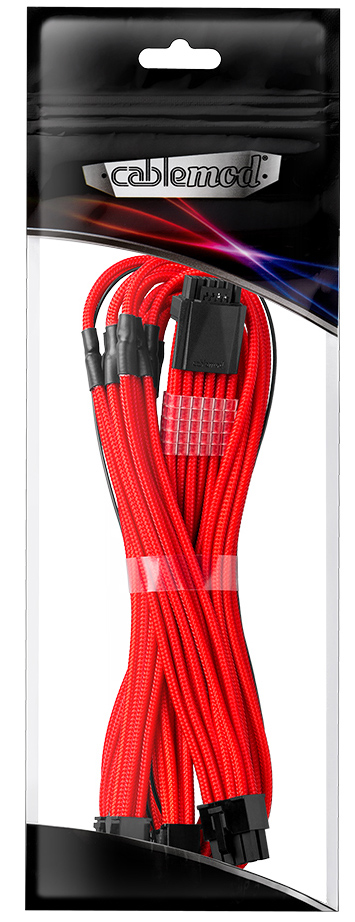 Cable CableMod C-Series Pro ModMesh 12VHPWR 3x PCI-e para Corsair 60cm Rojo